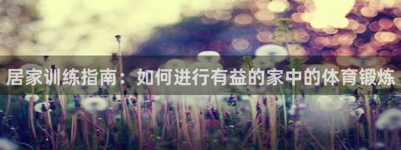 蓝图娱乐代理注册：居家训练指南：如何进行有益的家中的体育锻炼
